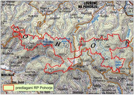 JAVNO NAZNANILO o javni predstavitvi in spremembi javne obravnave  osnutka Uredbe o Regijskem parku Pohorje